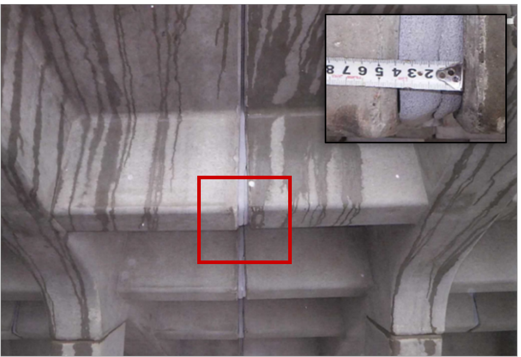 写真－2 既設キーパーの横梁間隙